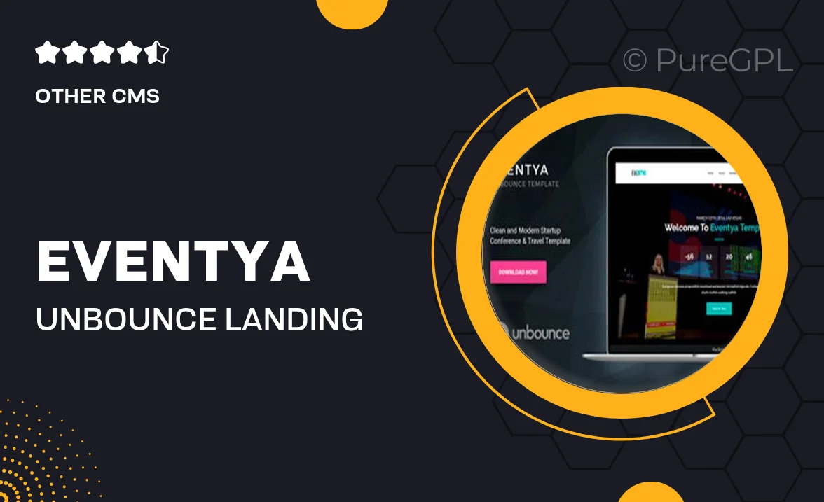 Eventya – Unbounce Landing Page