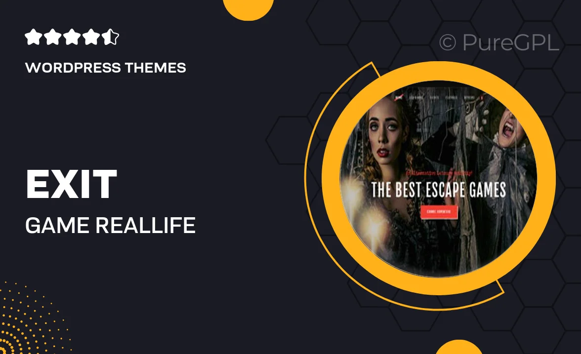 Exit Game | Real-Life Secret Escape Room WordPress Theme