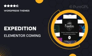 Expedition – Elementor Coming Soon WordPress Theme