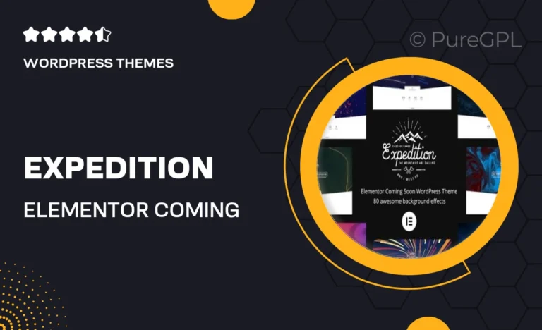 Expedition – Elementor Coming Soon WordPress Theme