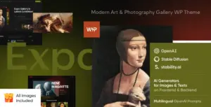 Expo – Modern Art & Photography Gallery WordPress Theme