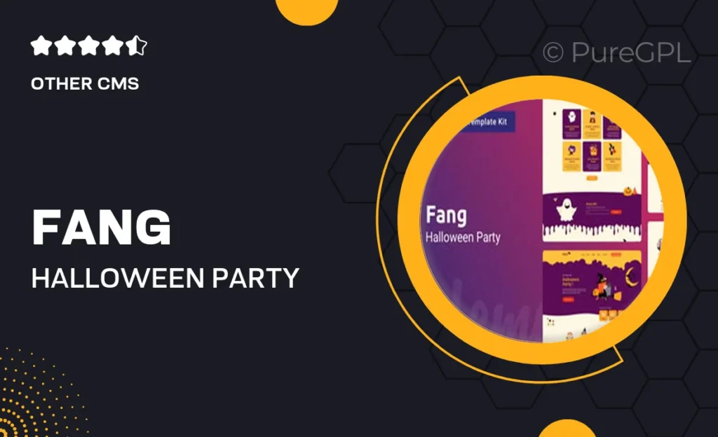 Fang — Halloween Party Template Kit for Elementor 8 Fang — Halloween Party Template Kit for Elementor