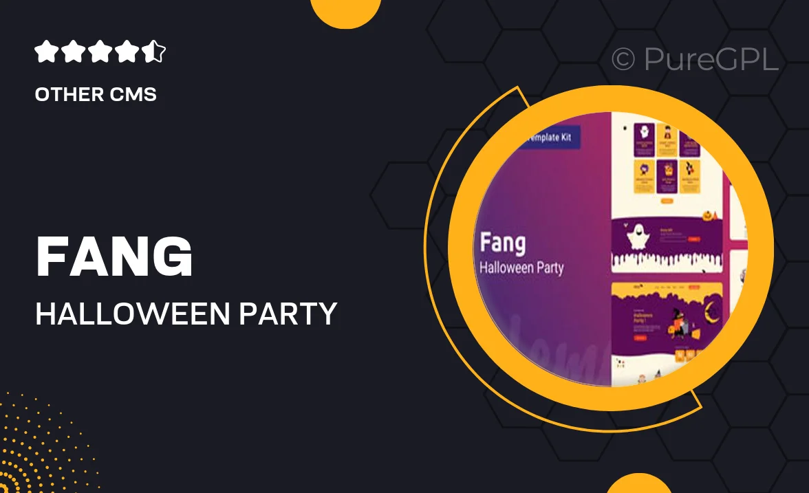 Fang — Halloween Party Template Kit for Elementor