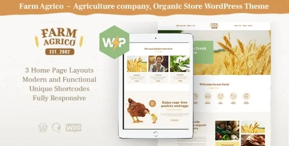farm agrico agricultural business organic food wordpress theme 1