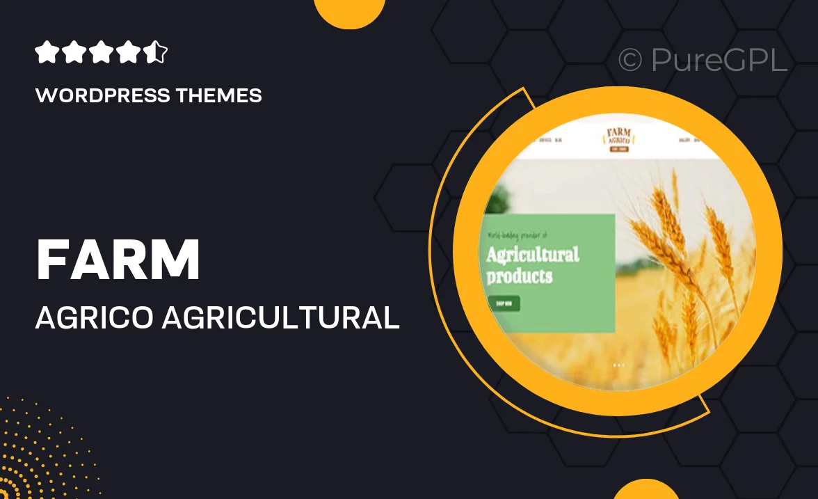 Farm Agrico | Agricultural Business & Organic Food WordPress Theme