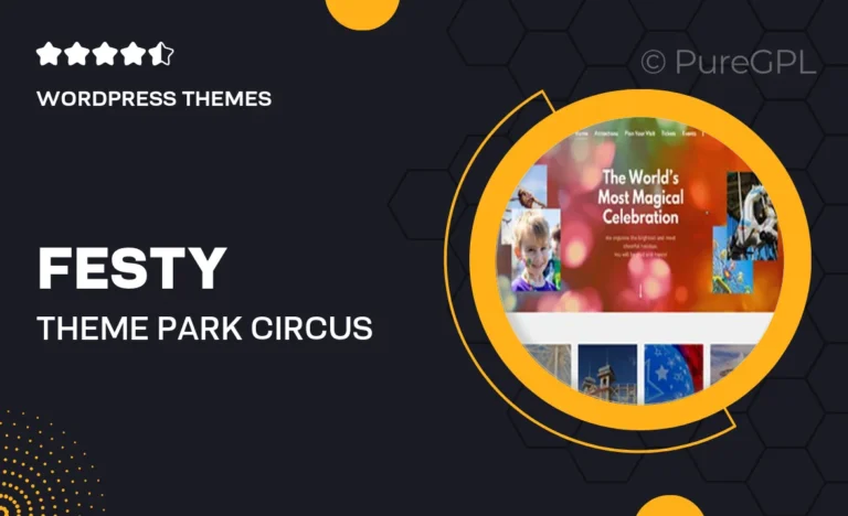 festy theme park circus festival wordpress theme