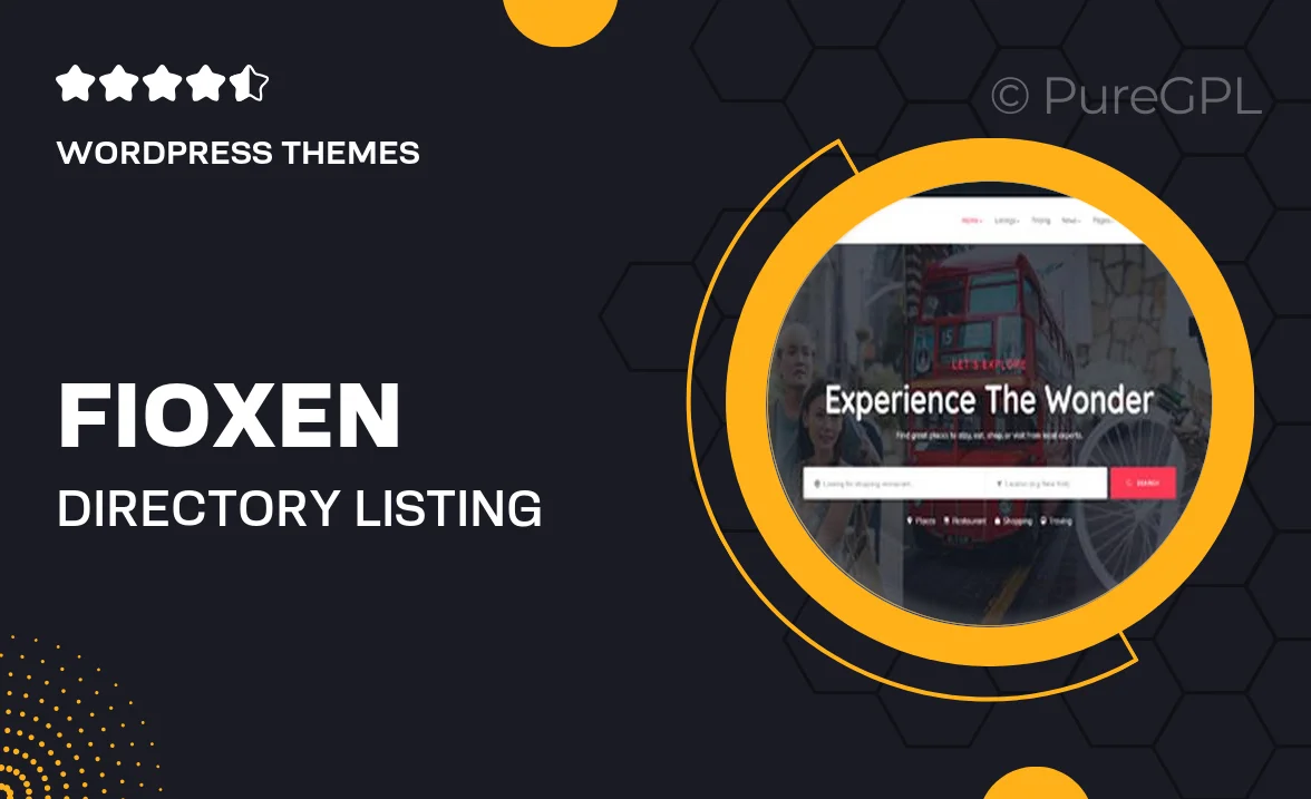 Fioxen – Directory Listing WordPress Theme