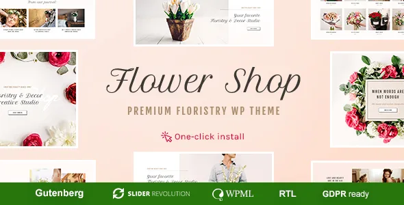 flower shop decoration store and floristic wordpress theme 1