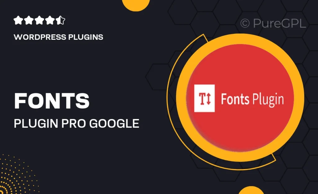 Fonts Plugin Pro – Google Fonts for WordPress feature image