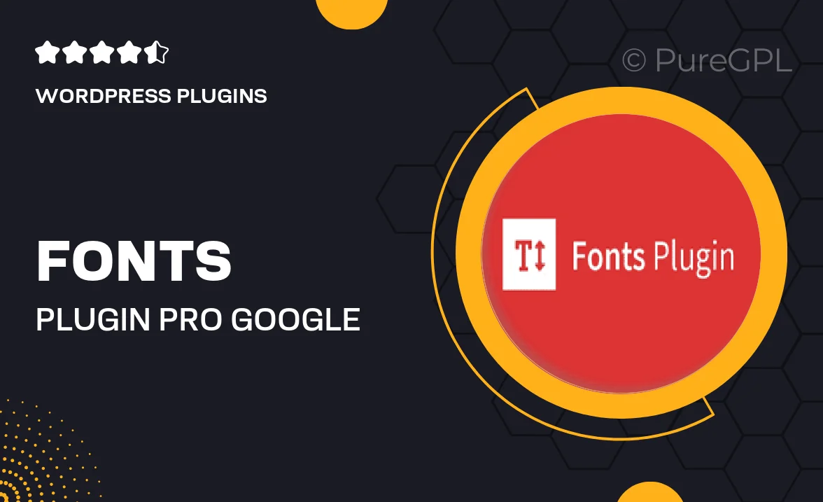 Fonts Plugin Pro – Google Fonts for WordPress