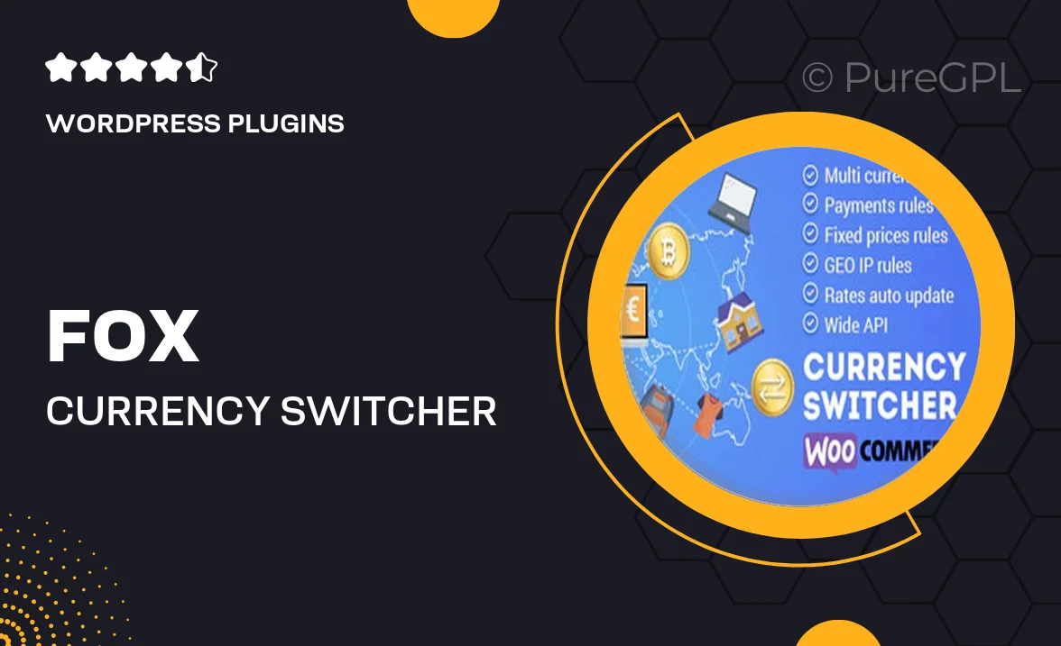 FOX – Currency Switcher Professional for WooCommerce