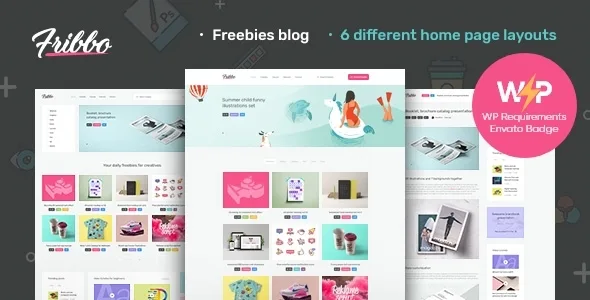fribbo freebies blog wordpress theme 1