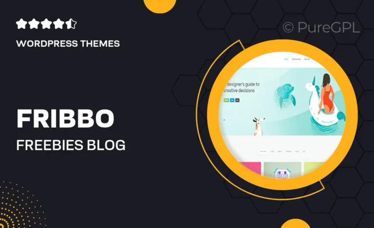 fribbo freebies blog wordpress theme