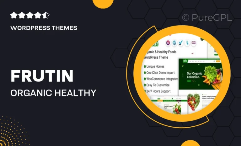 frutin organic healthy food wordpress theme
