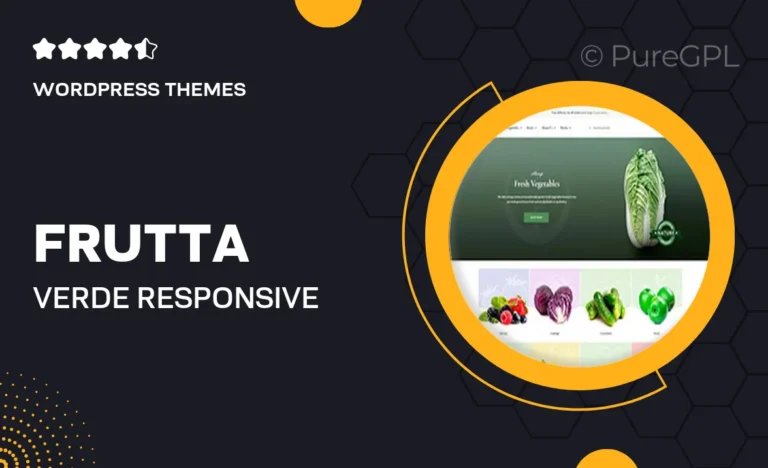 frutta verde responsive woocommerce shop theme