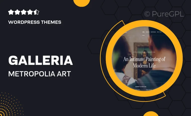 Galleria Metropolia – Art Museum & Exhibition Gallery Theme