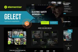 Gelect – Electrical Installation & Maintenance Elementor Template Kit