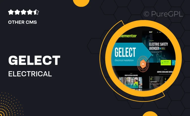 Gelect – Electrical Installation & Maintenance Elementor Template Kit