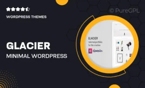Glacier – Minimal WordPress Portfolio Theme