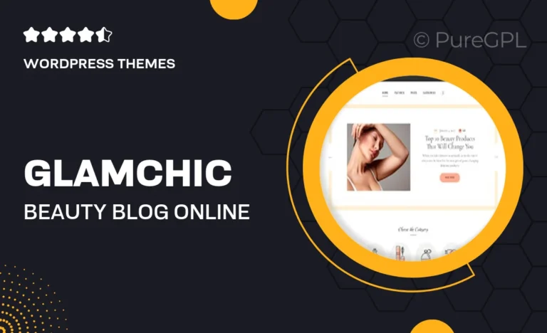 glamchic beauty blog online magazine wordpress theme