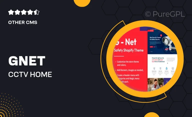 gnet cctv home automation store shopify theme
