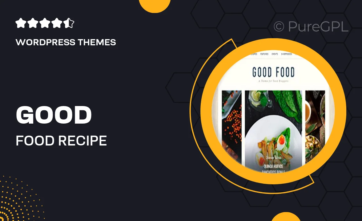 Good Food – Recipe Magazine & Culinary Blog Theme