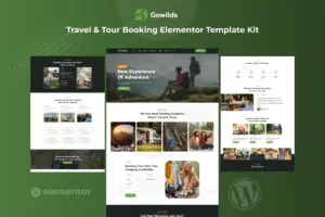 Gowilds – Travel & Tour Booking Elementor Template Kit