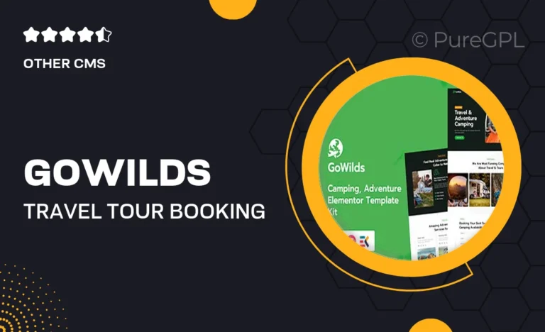 Gowilds – Travel & Tour Booking Elementor Template Kit