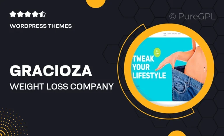 gracioza weight loss company healthy blog wordpress theme