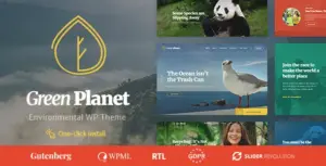 Green Planet – Ecology & Environment WordPress Theme