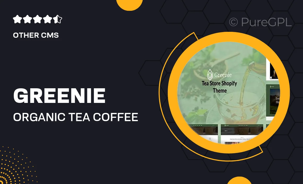 Greenie – Organic Tea & Coffee Store Shopify Theme