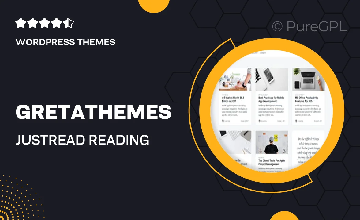 Gretathemes | Justread – Reading Blog Theme