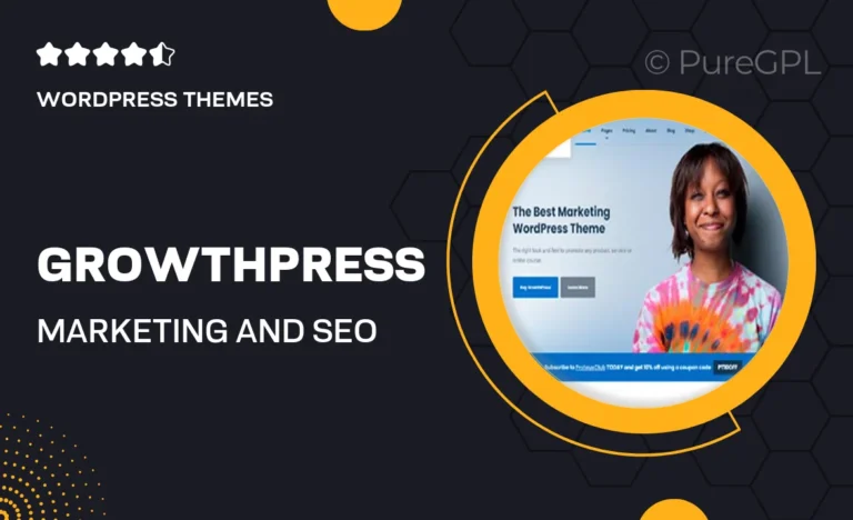 growthpress marketing and seo wordpress theme