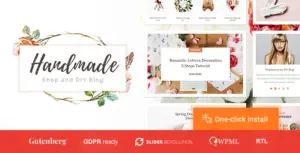 Handmade Shop – Handicraft Blog & Store Creative WordPress Theme