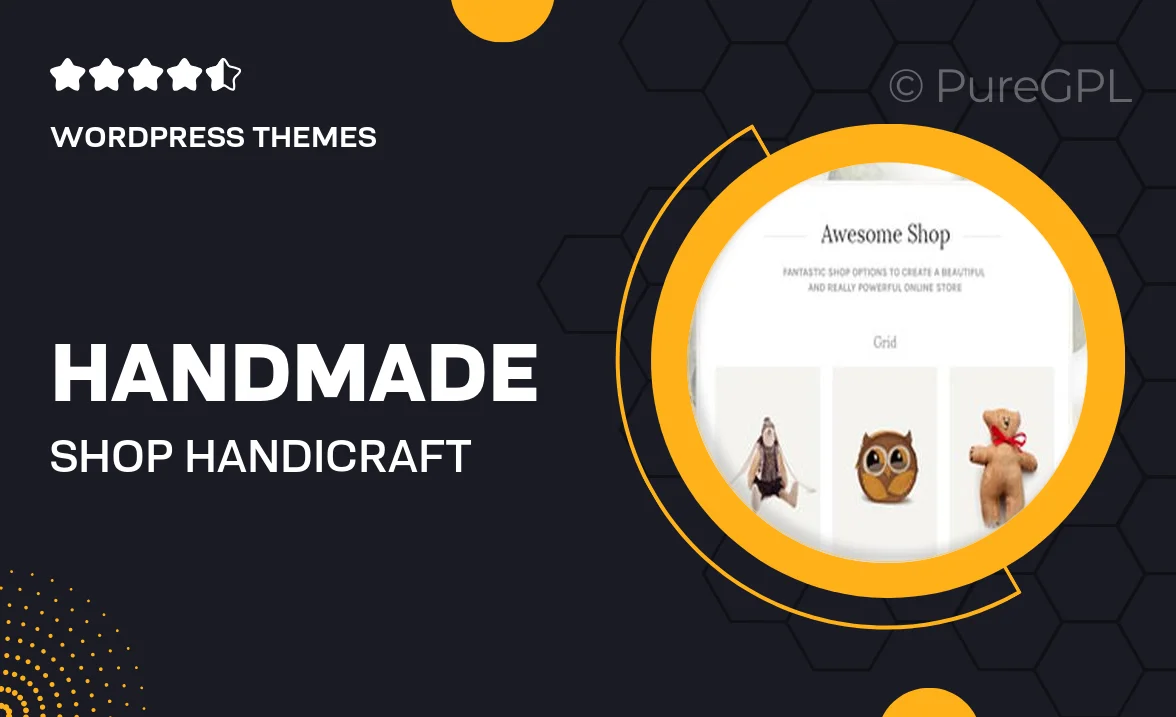 Handmade Shop – Handicraft Blog & Store Creative WordPress Theme