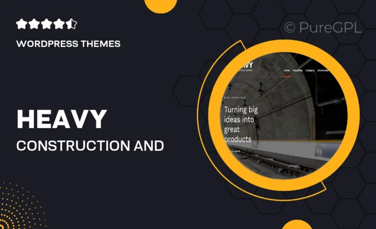 heavy construction and industrial wordpress theme