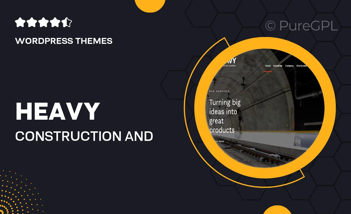 Heavy – Construction and Industrial WordPress Theme
