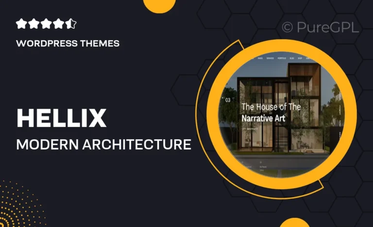 hellix modern architecture interior design wordpress theme
