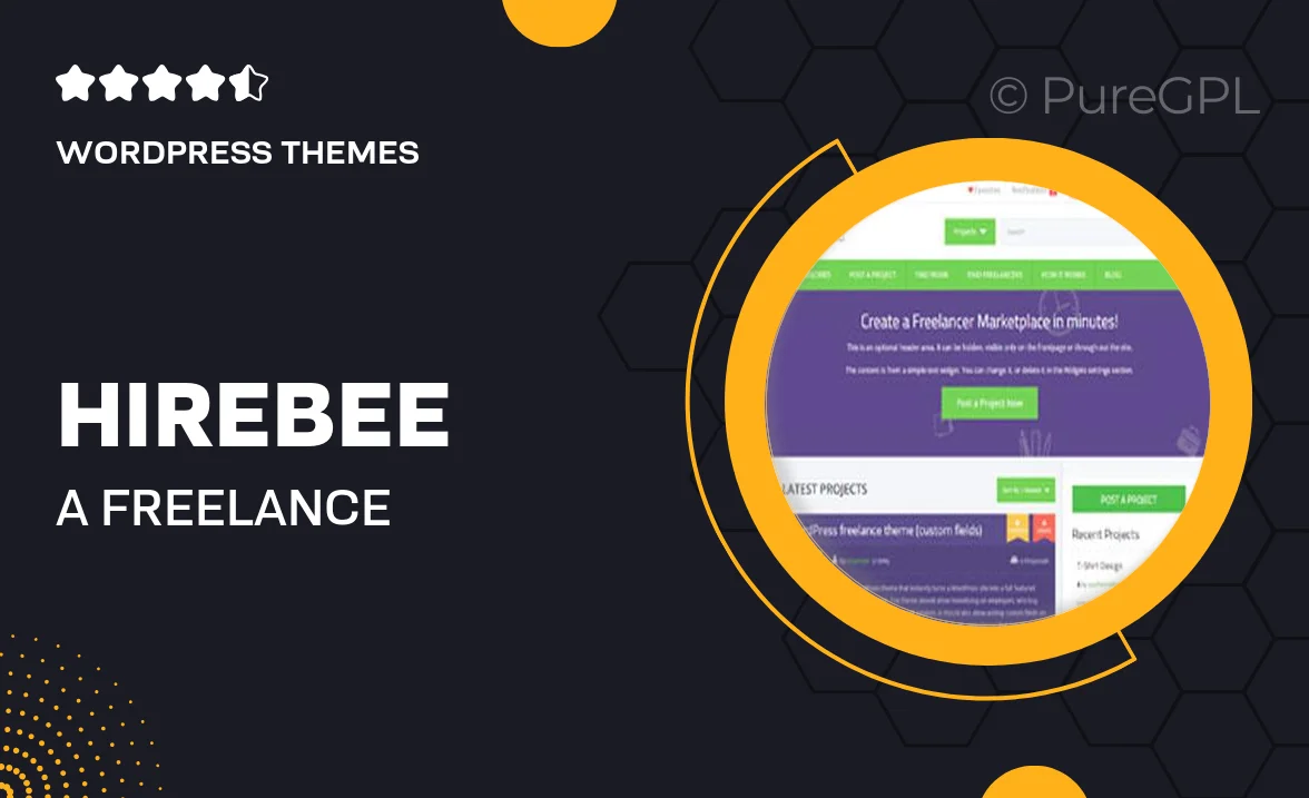 HireBee – A Freelance WordPress Theme