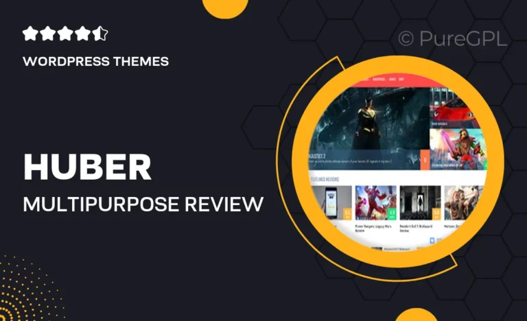 huber multi purpose review theme
