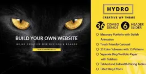 HYDRO – One Page Portfolio WordPress Theme