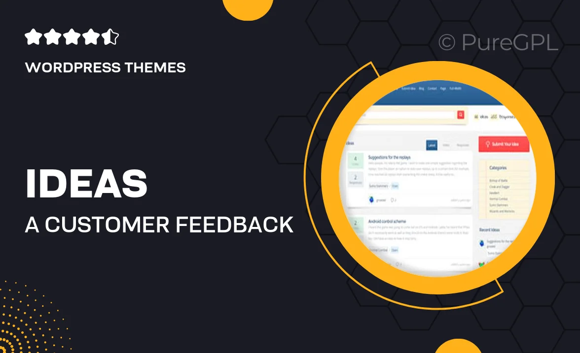 Ideas – A Customer Feedback Theme for WordPress