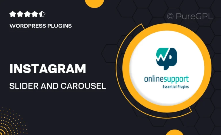 instagram slider and carousel plus widget pro
