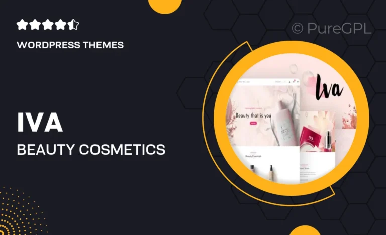 iva beauty cosmetics shop wordpress theme