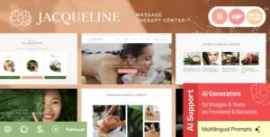 Jacqueline | Spa & Massage Salon Beauty WordPress Theme + Elementor