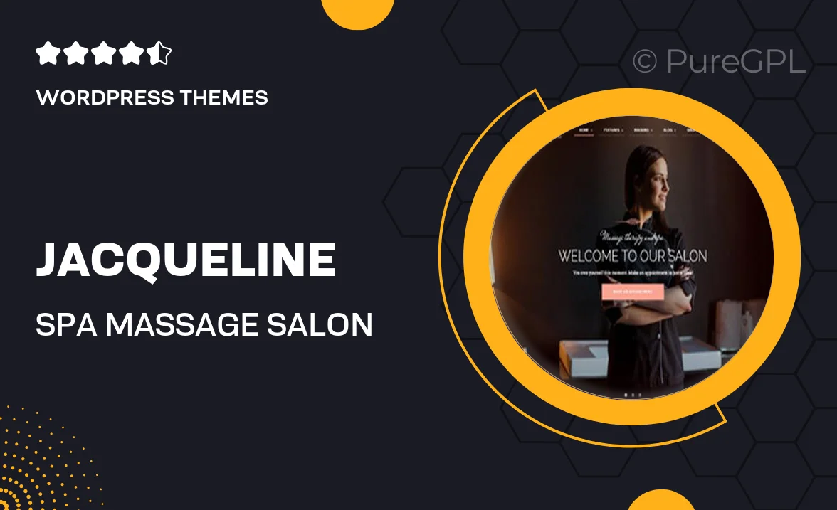 Jacqueline | Spa & Massage Salon Beauty WordPress Theme + Elementor