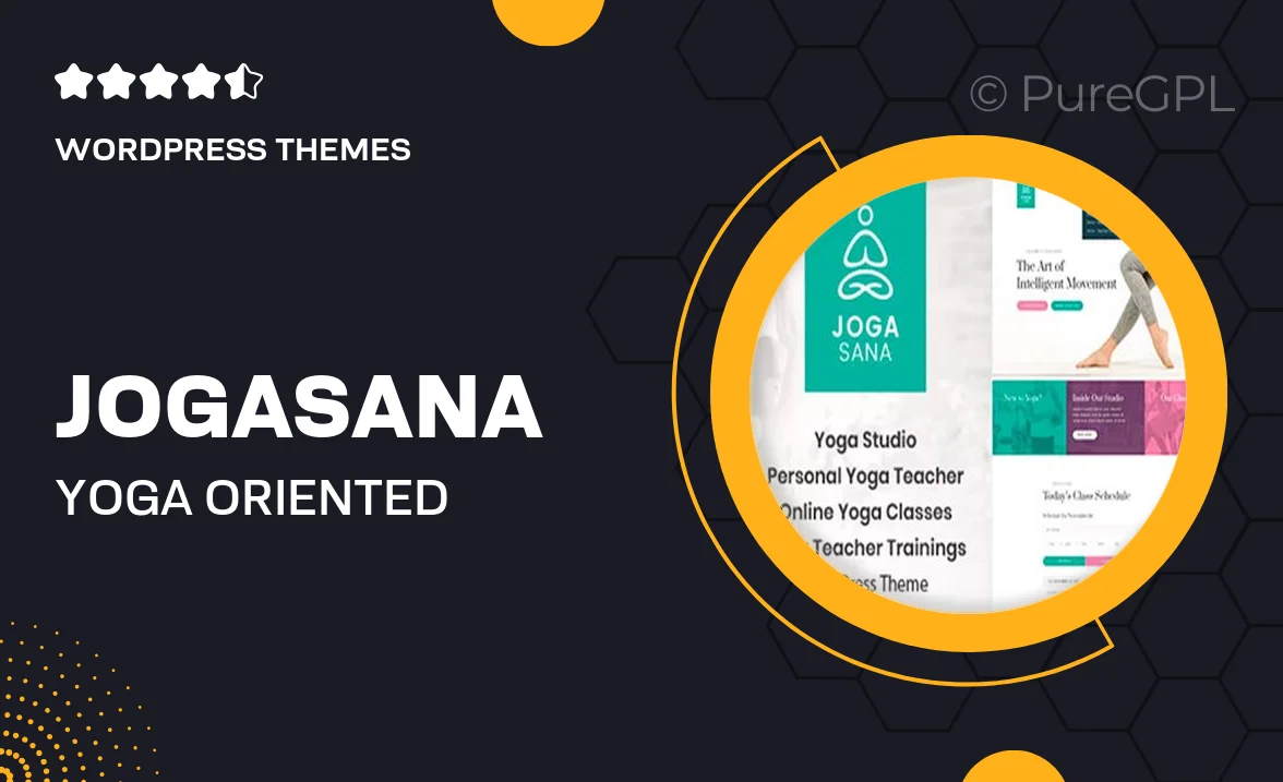 Jogasana – Yoga Oriented WordPress Theme