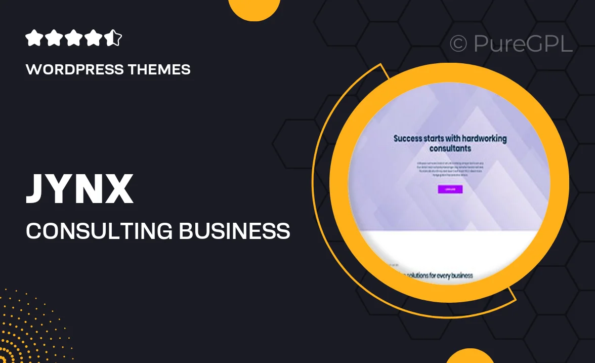 Jynx – Consulting & Business Landing Page