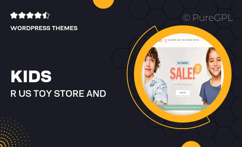 Kids R Us – Toy Store and Children Clothes Shop Theme 35 Kids R Us – Toy Store and Children Clothes Shop Theme