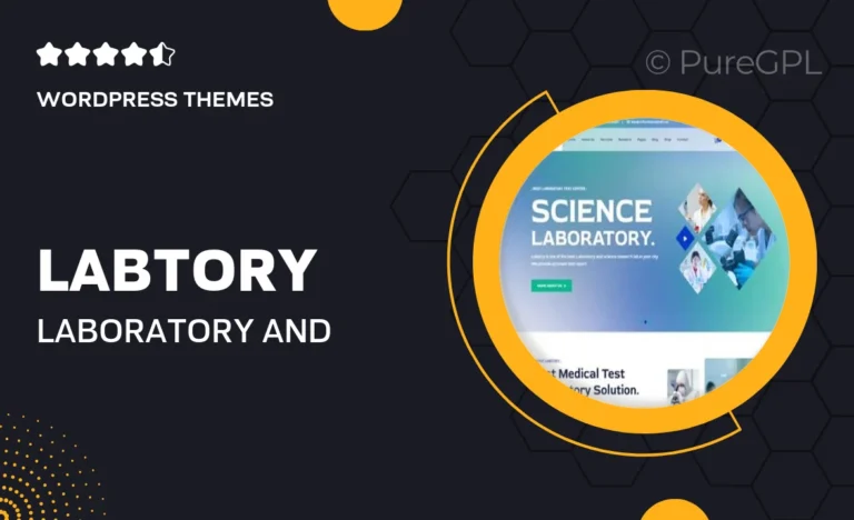 labtory laboratory and science research wordpress theme